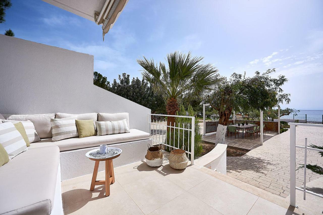Beachfront Villa On Crete - Kirvas, Member Of Pelagaios Villas Koutsounári Bagian luar foto