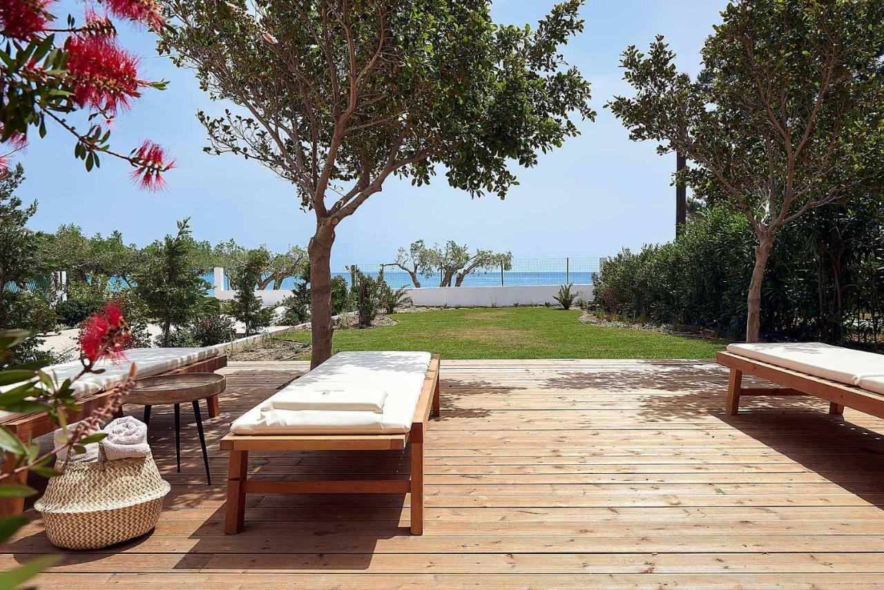 Beachfront Villa On Crete - Kirvas, Member Of Pelagaios Villas Koutsounári Bagian luar foto
